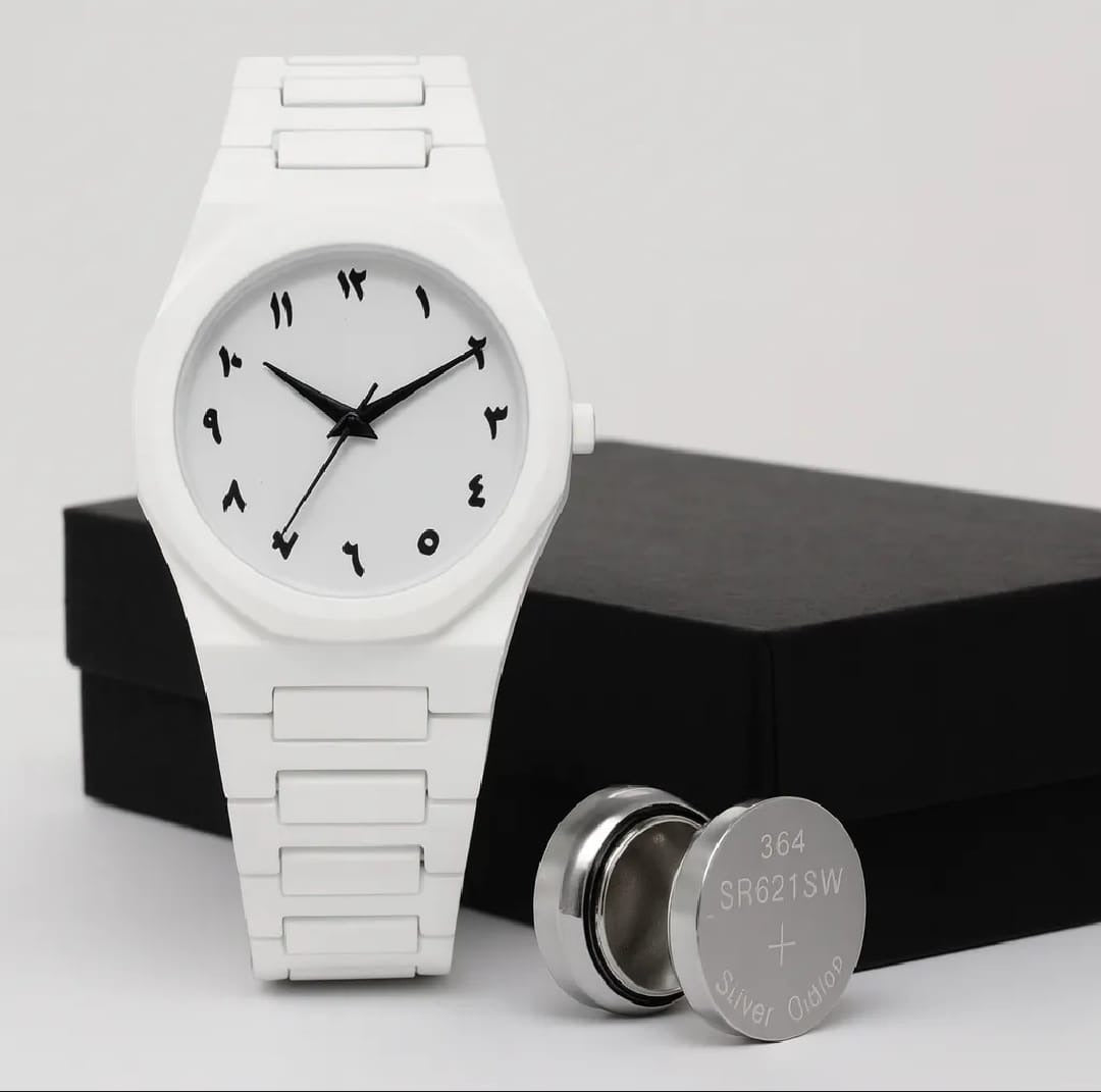 Black Aura Couple Watch – Elegant Matching Timepieces, Stylish Fashion Accessories for Men and Women-without box