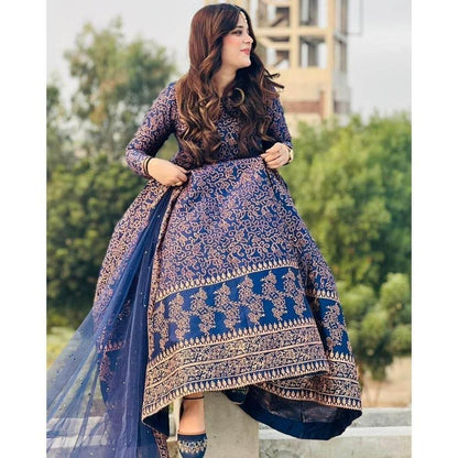 3 Pcs Women's Stitched Katan Silk Screen Printed

Maxi